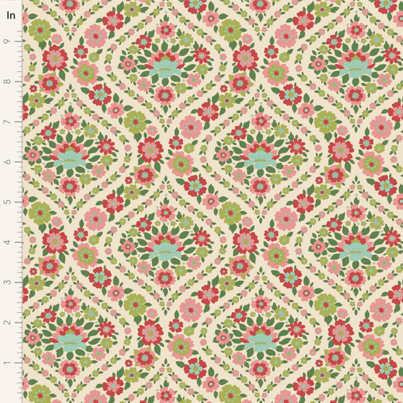 Tilda Patchwork Stoff Baumwolle - Wallflower - Bianca Green
